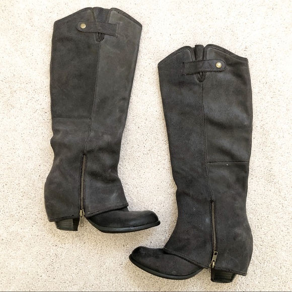 fergie gray boots